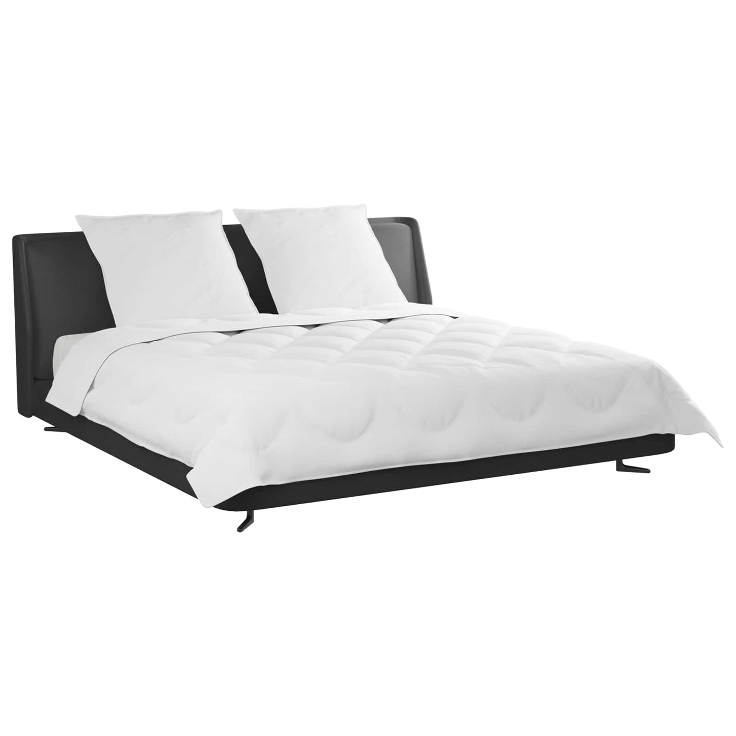 vidaXL Διπλωμένη Κουβέρτα Όλων των Εποχών 3 pcs Λευκό Μικροΐνες