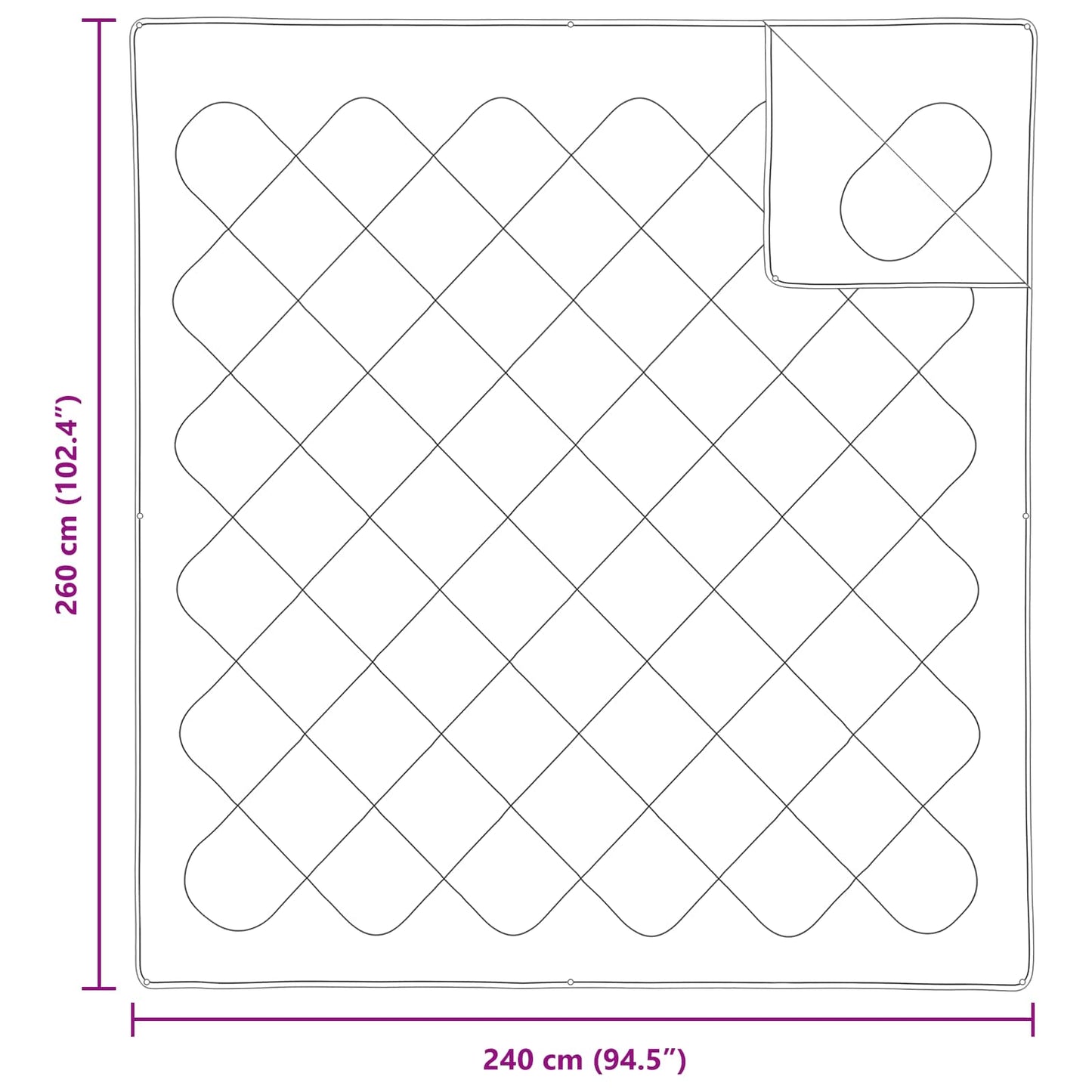 vidaXL Σετ Παπλωμάτων 3 pcs Λευκό Μικροΐνες και Φτερά Από Πούπουλο