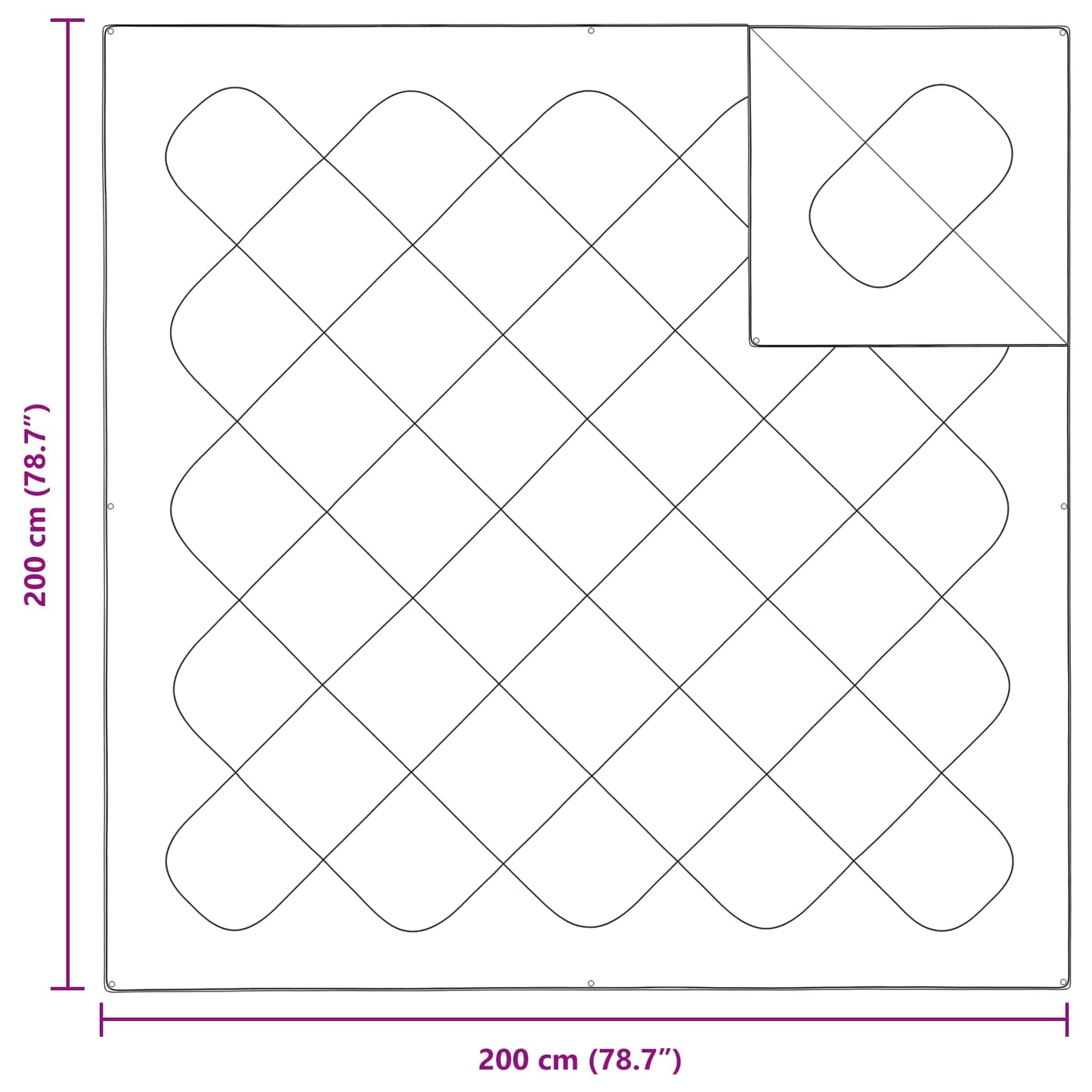 vidaXL Παπλωματοθήκη με Μαξιλάρια με μαξιλάρι 3 pcs Λευκό Μικροΐνες