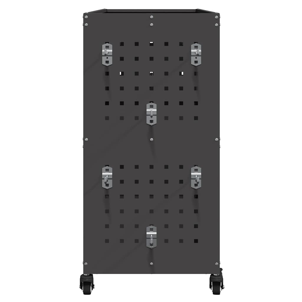 vidaXL Καρότσι εργαλείων Μαύρο 75 x 35 x 73 εκ. Ψυχρής έλασης χάλυβας