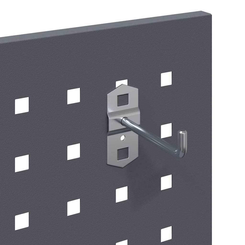 vidaXL Καρότσι εργαλείων με ράφι με τροχούς Ανθρακί 65 x 35 x 111 εκ