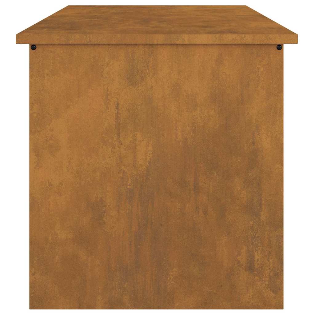 vidaXL Κουτί αποθήκευσης εξωτερικών χώρων Σκ rusty 80 x 50,5 x 50 εκ.