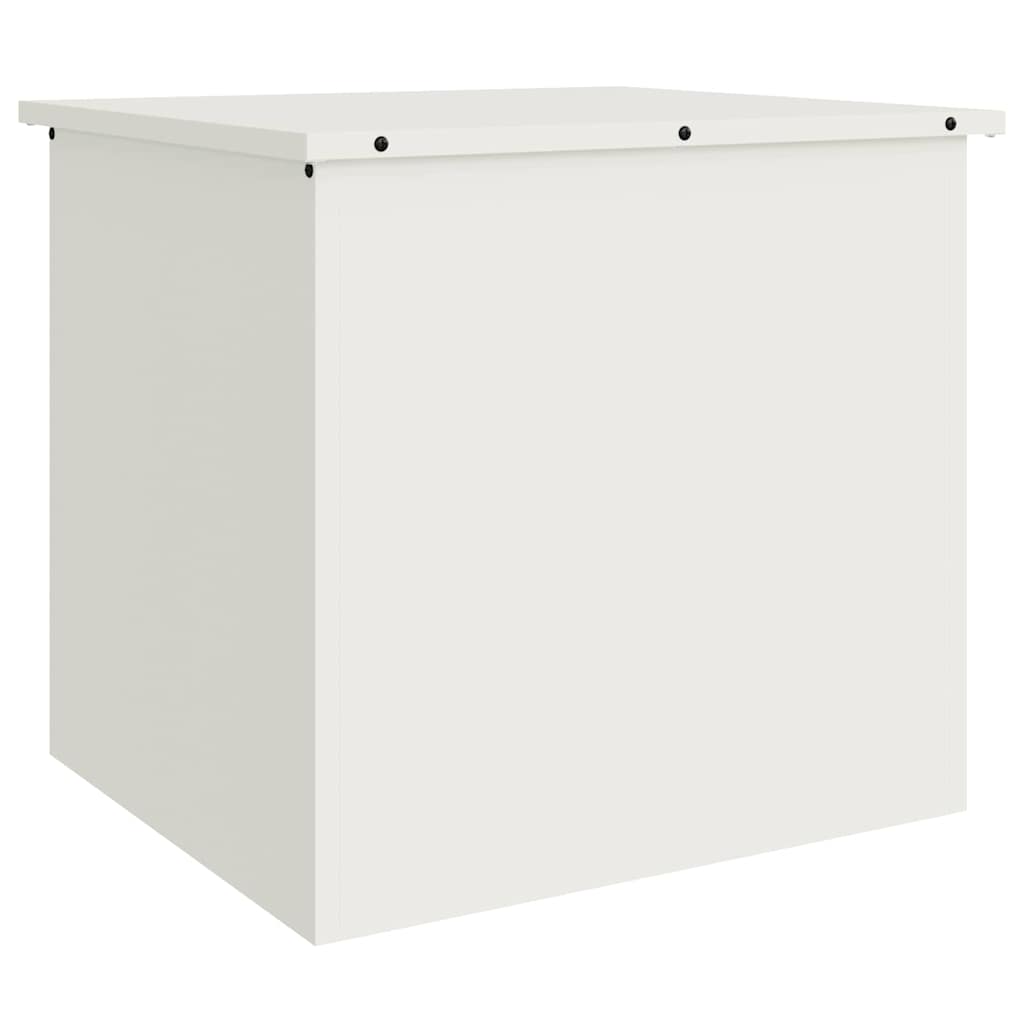 vidaXL Κουτί αποθήκευσης εξωτερικών χώρων Λευκό 55 x 50,5 x 50 εκ.