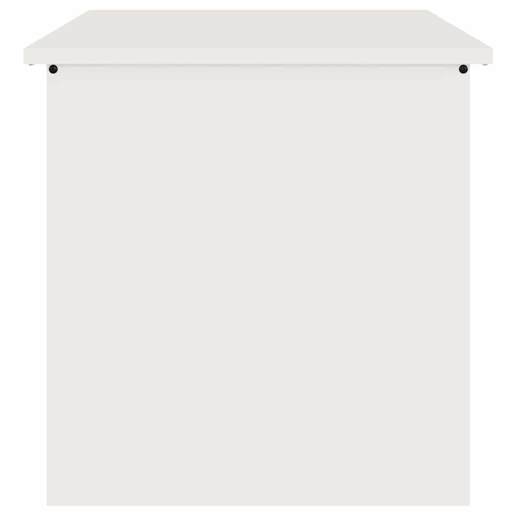 vidaXL Κουτί αποθήκευσης εξωτερικών χώρων Λευκό 55 x 50,5 x 50 εκ.