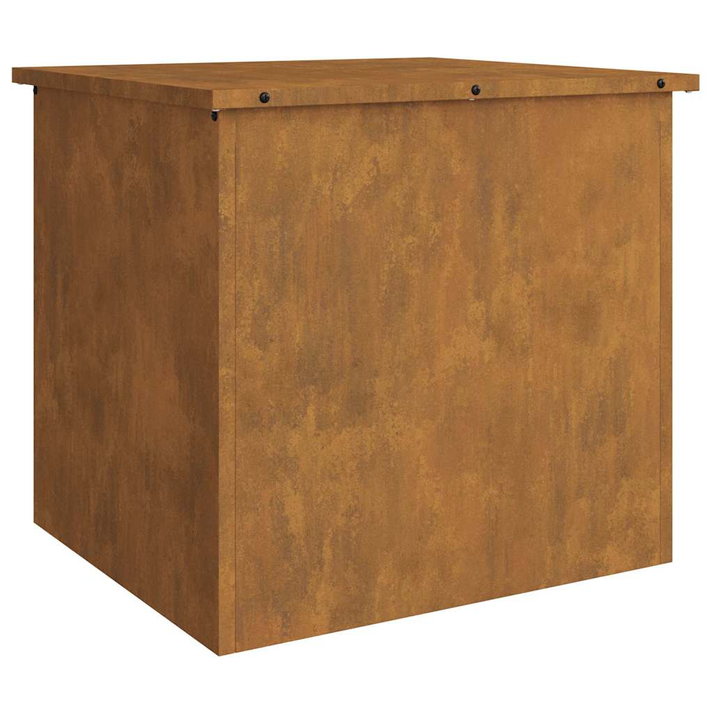 vidaXL Κουτί αποθήκευσης εξωτερικών χώρων Σκ rusty 55 x 50,5 x 50 εκ.