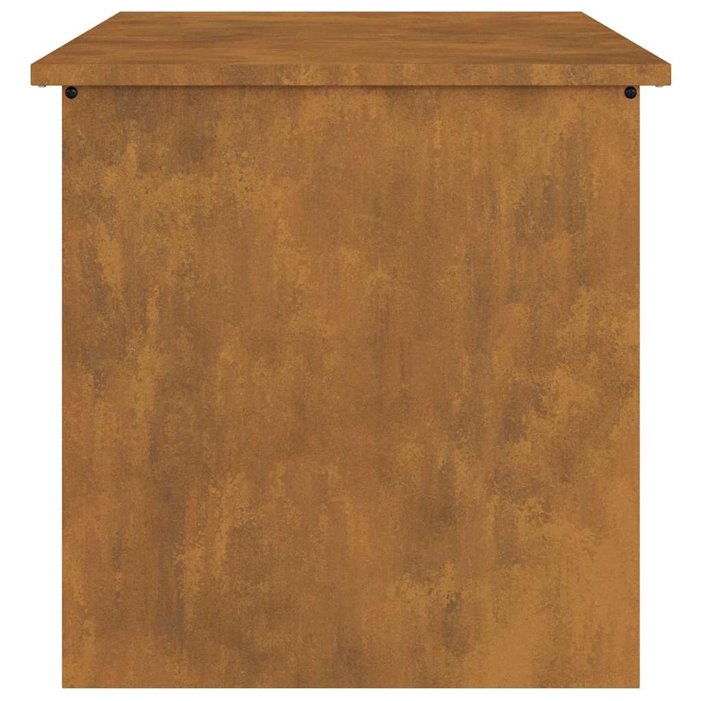 vidaXL Κουτί αποθήκευσης εξωτερικών χώρων Σκ rusty 55 x 50,5 x 50 εκ.