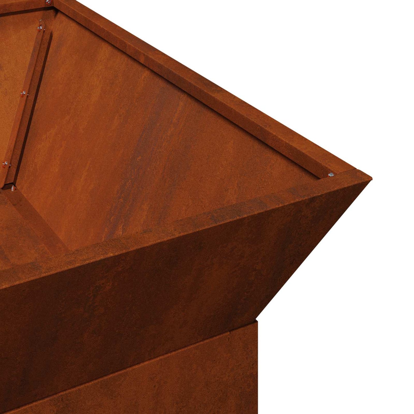 vidaXL Φωτιά Σκ rusty 50 x 50 x 40 cm Ατσάλι σκληρυθέν στον αέρα