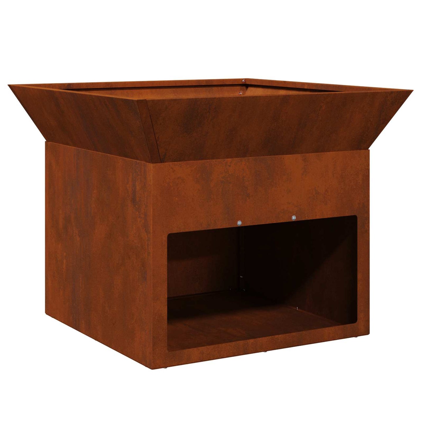 vidaXL Φωτιά Σκ rusty 50 x 50 x 40 cm Ατσάλι σκληρυθέν στον αέρα
