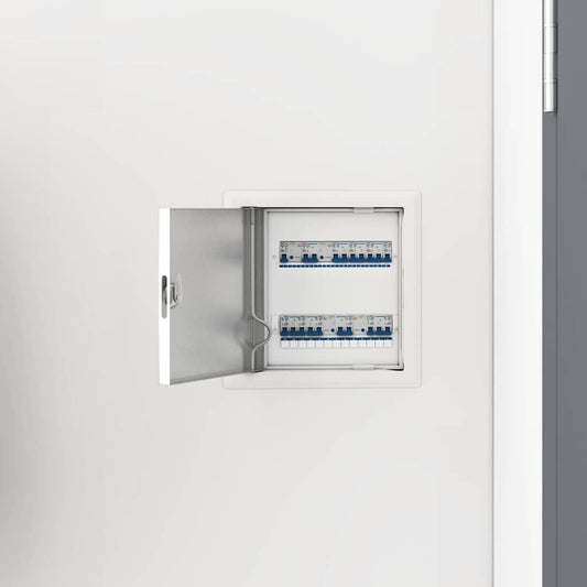 vidaXL Πάνελ Πρόσβασης 2 pcs Λευκό 20 x 20 cm Ατσάλι