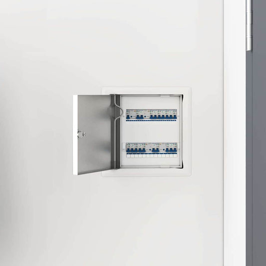 vidaXL Πάνελ Πρόσβασης 2 pcs Λευκό 20 x 20 cm Ατσάλι