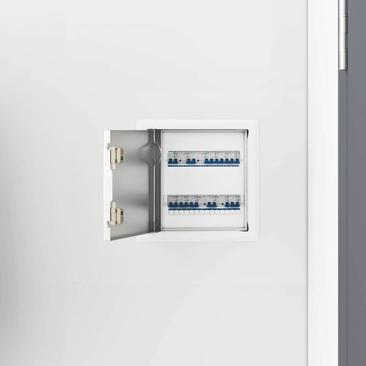 vidaXL Πάνελ Πρόσβασης 2 pcs Λευκό 20 x 20 cm Ατσάλι