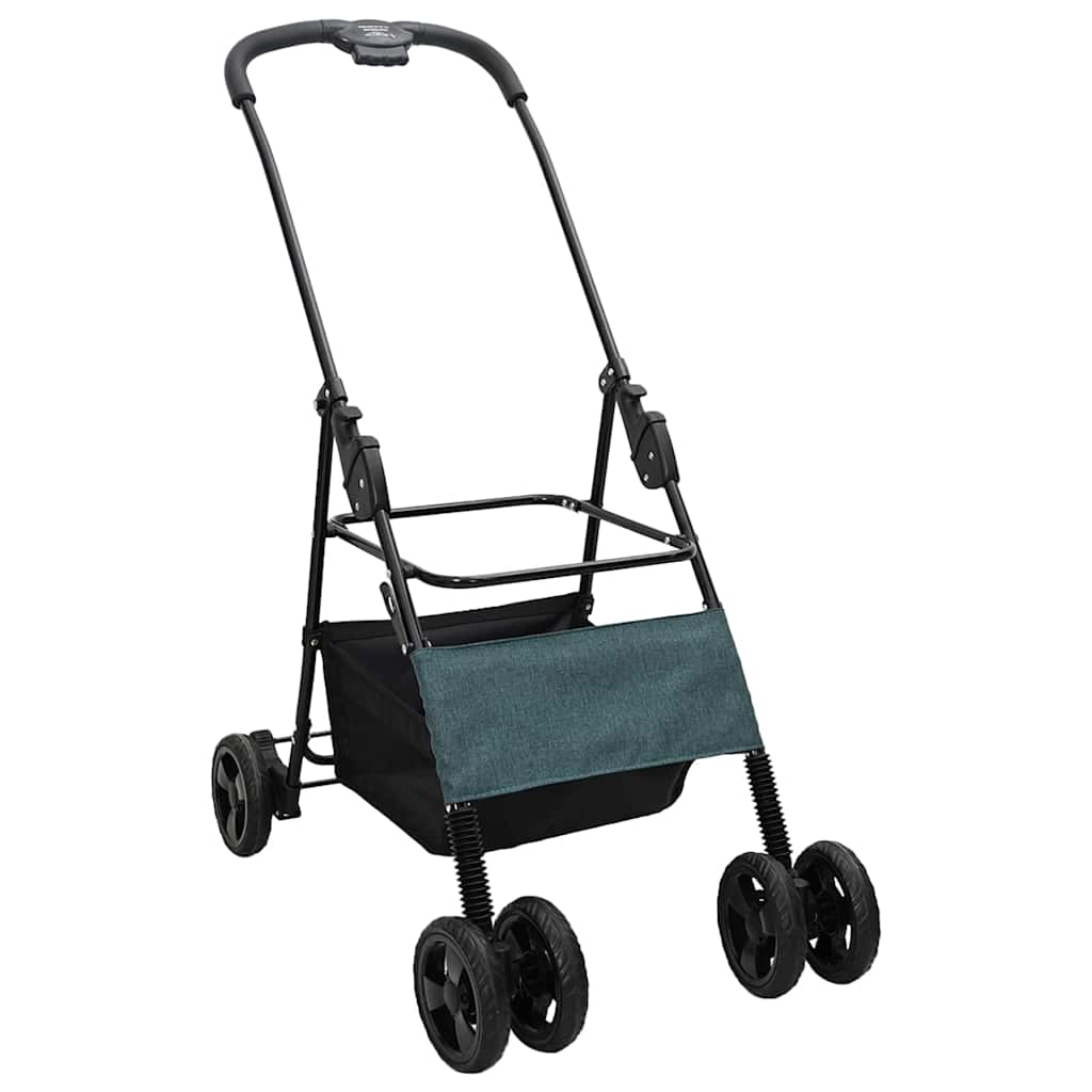 vidaXL Αναδιπλούμενο Καροτσάκι Κατοικίδιων Πράσινο 81 x 47 x 99 εκ.