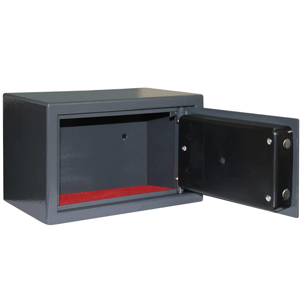 vidaXL Ψηφιακό Ασφαλές Σκούρο γκρι 31 x 20 x 20 εκ. Ατσάλι
