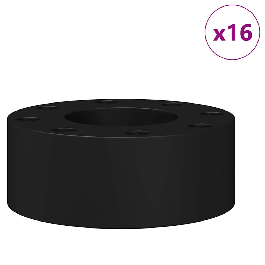 vidaXL Στηρίγματα Σαλαγκάρας 16 pcs Μαύρο 2,7 x 2,7 x 1,3 εκ TPE