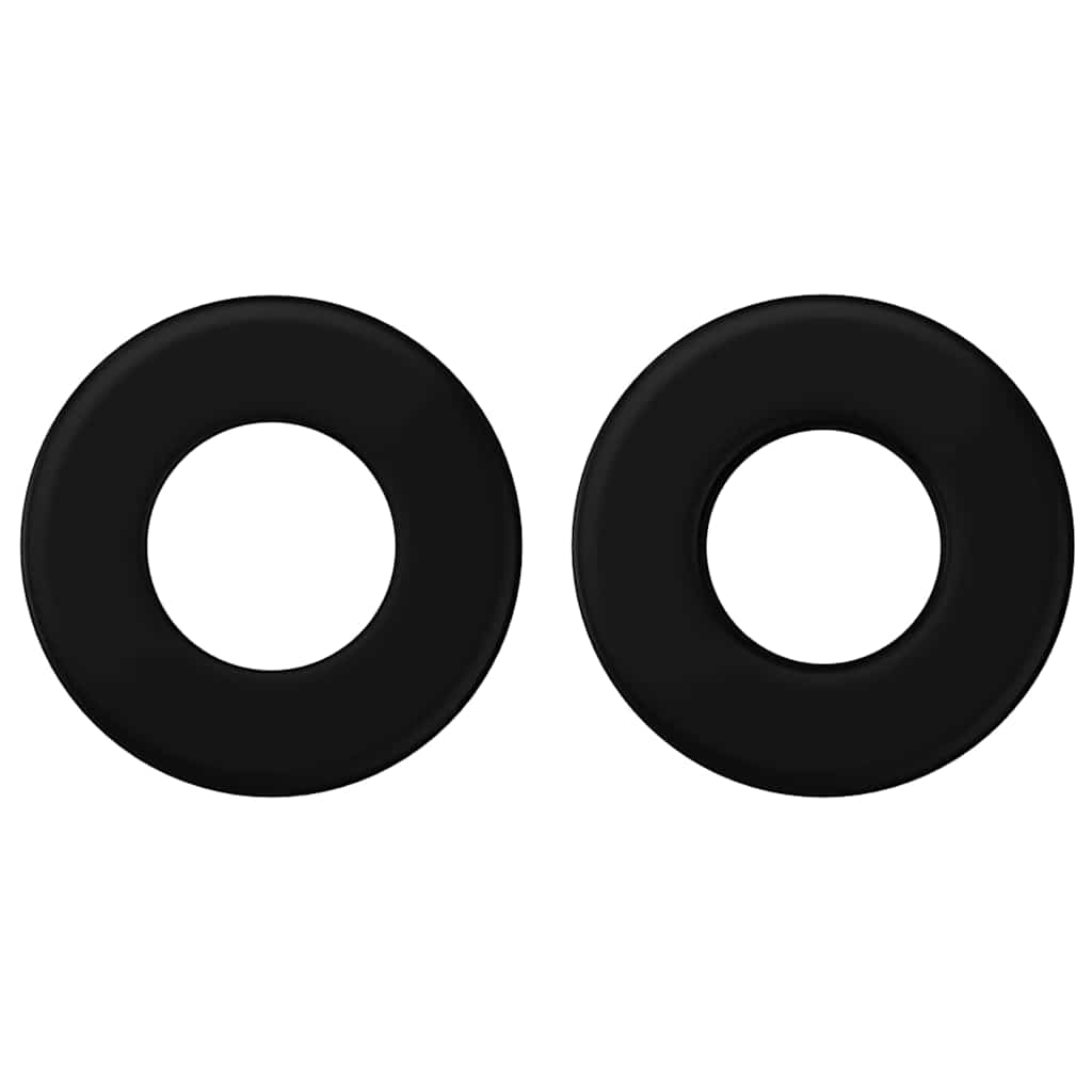 vidaXL Σταματήματα Φουσκωτού Παιχνιδιού 10 pcs Μαύρο 3 x 3 x 1,4 εκ.