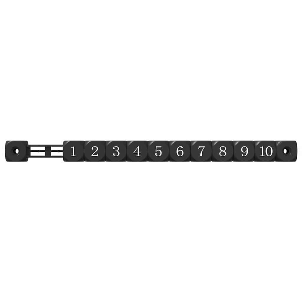 vidaXL Μπρατσάκια ποδοσφαίρου 2 pcs Μαύρο 30 x 2,2 x 2,9 εκ. HIPS