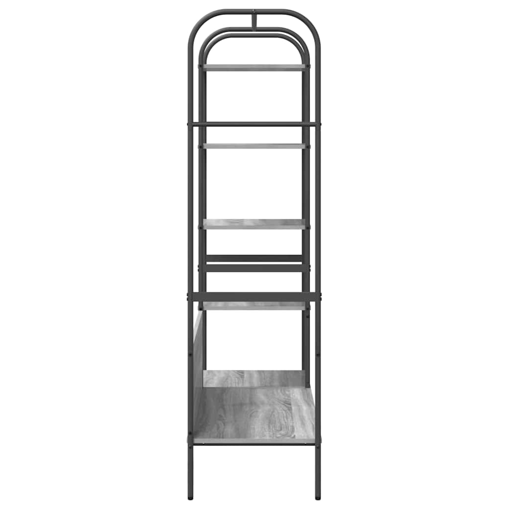 vidaXL Ράφι Ρούχων με ράφι Γκρι 120 x 44 x 160 εκ Επεξεργασμένο ξύλο