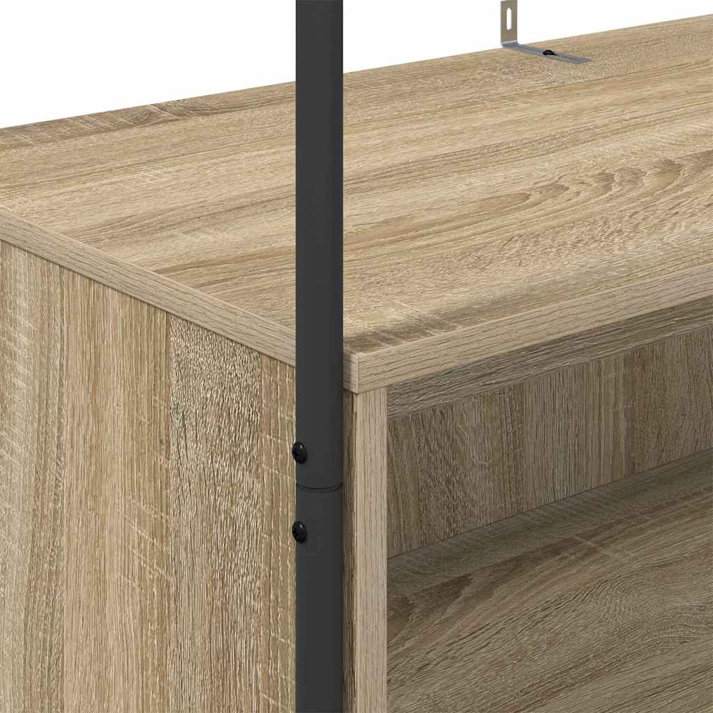 vidaXL Ράφι Ρούχων Καφέ δρυς 100 x 44 x 160 εκ Επεξεργασμένο ξύλο