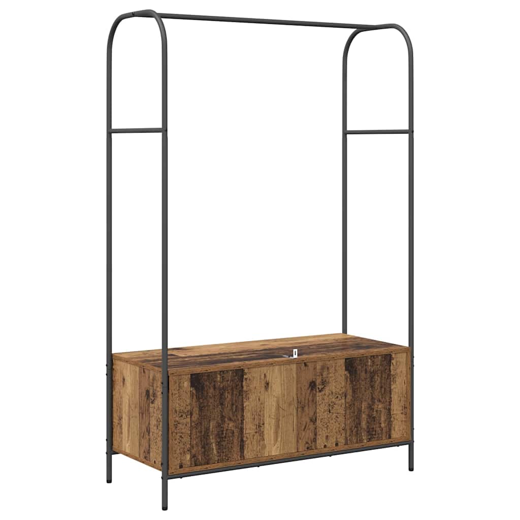 vidaXL Ράφι Ρούχων Καφέ δρυς 100 x 44 x 160 εκ Επεξεργασμένο ξύλο