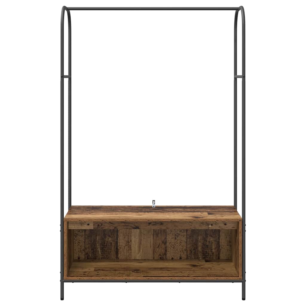 vidaXL Ράφι Ρούχων Καφέ δρυς 100 x 44 x 160 εκ Επεξεργασμένο ξύλο