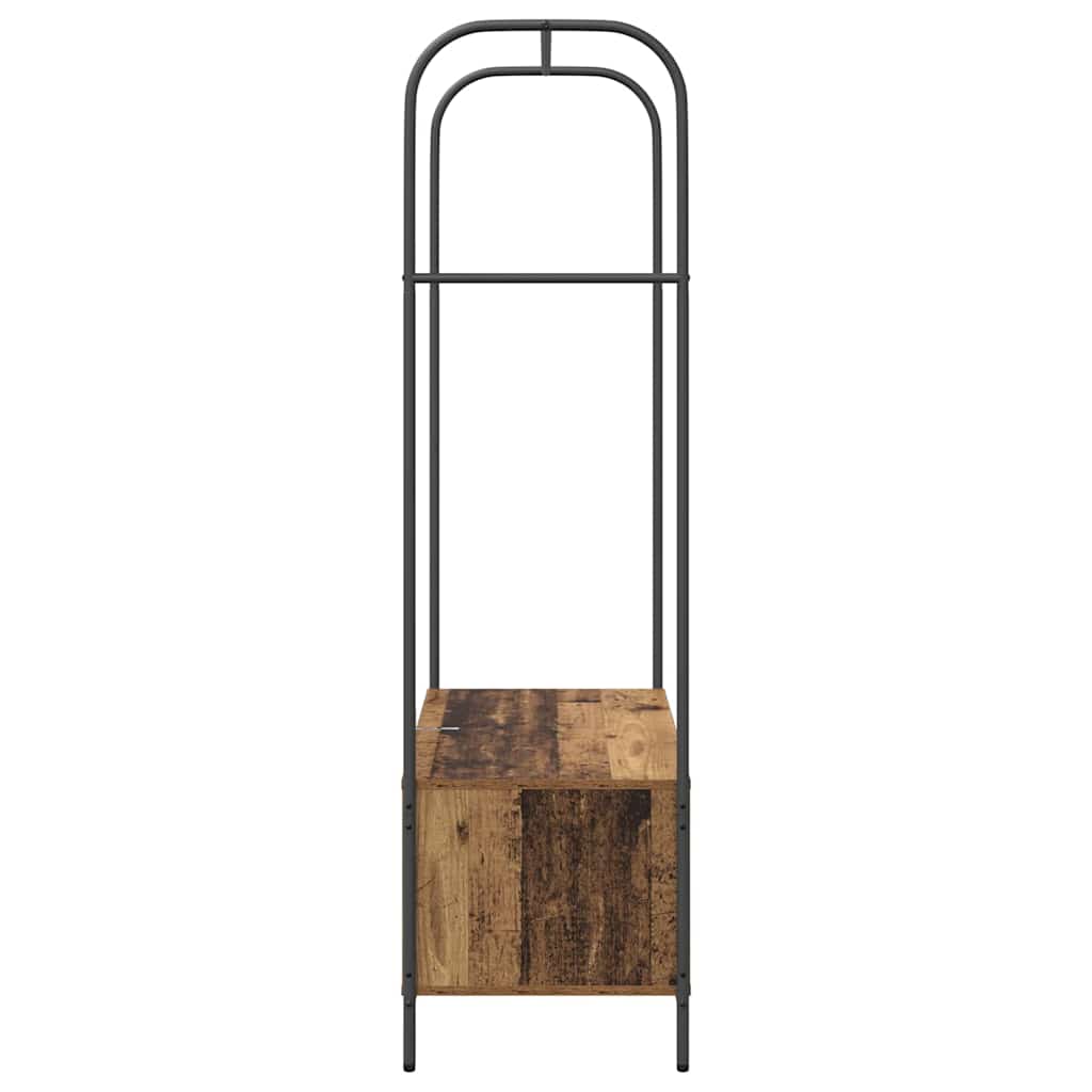 vidaXL Ράφι Ρούχων Καφέ δρυς 100 x 44 x 160 εκ Επεξεργασμένο ξύλο