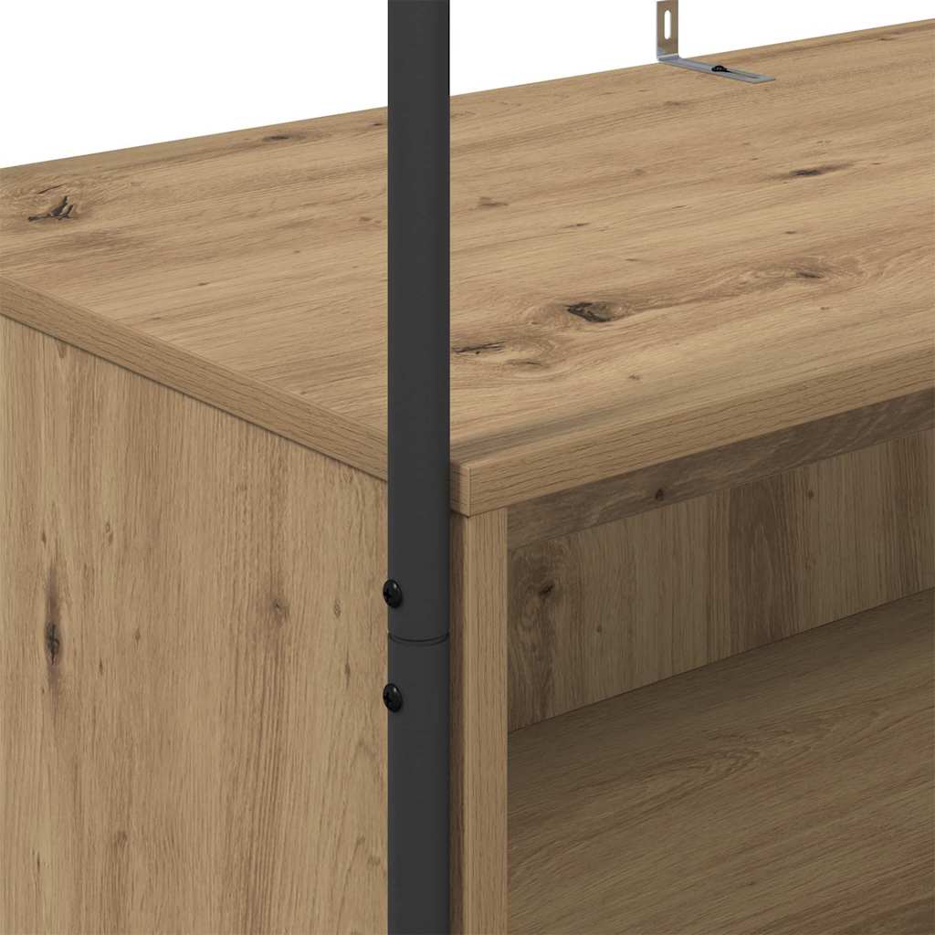 vidaXL Ράφι Ρούχων Καφέ δρυς 100 x 44 x 160 εκ Επεξεργασμένο ξύλο