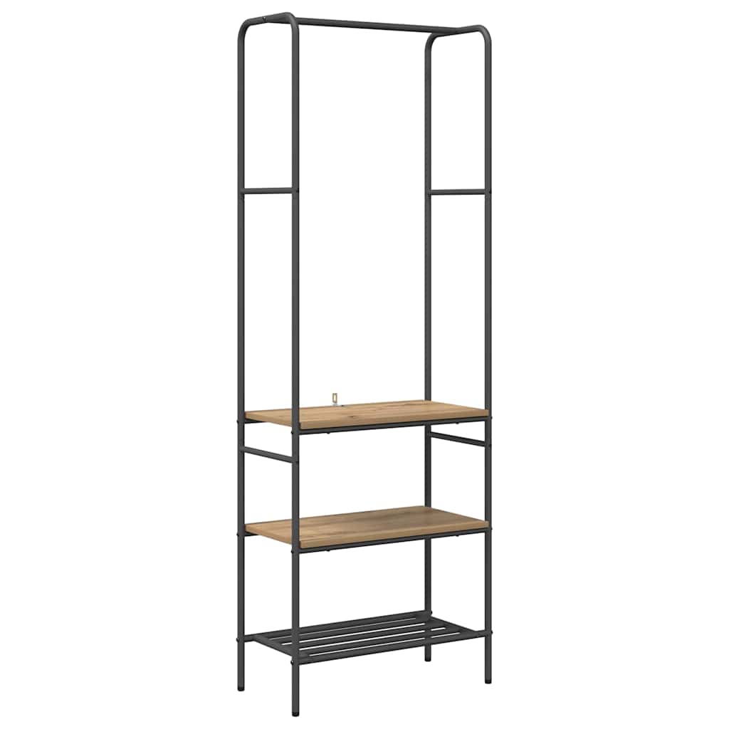 vidaXL Ράφι Ρούχων Artisan Oak 60 x 30 x 171 εκ Επεξεργασμένο ξύλο