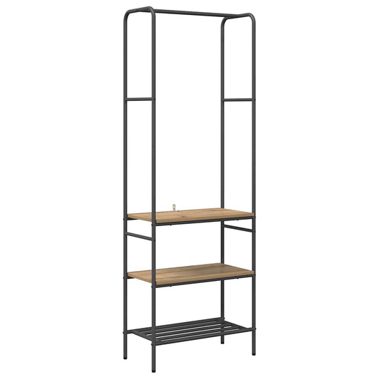 vidaXL Ράφι Ρούχων Artisan Oak 60 x 30 x 171 εκ Επεξεργασμένο ξύλο