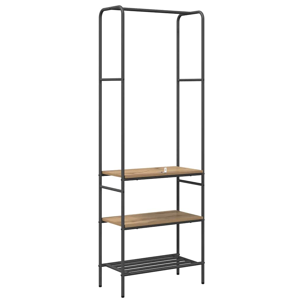 vidaXL Ράφι Ρούχων Artisan Oak 60 x 30 x 171 εκ Επεξεργασμένο ξύλο
