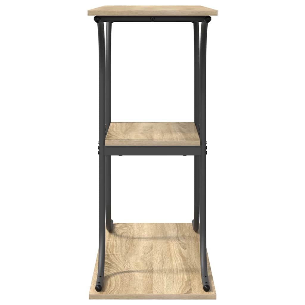 vidaXL Τραπέζι κονσόλας με ράφι Sonoma Δρυς 101 x 35 x 80.5 εκ