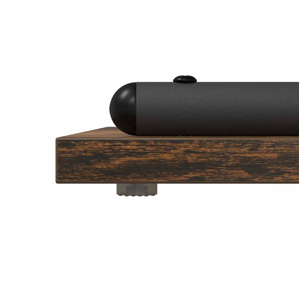 vidaXL Τραπέζι κονσόλας με ράφι Καπνιστή δρυς 101 x 35 x 80.5 εκ