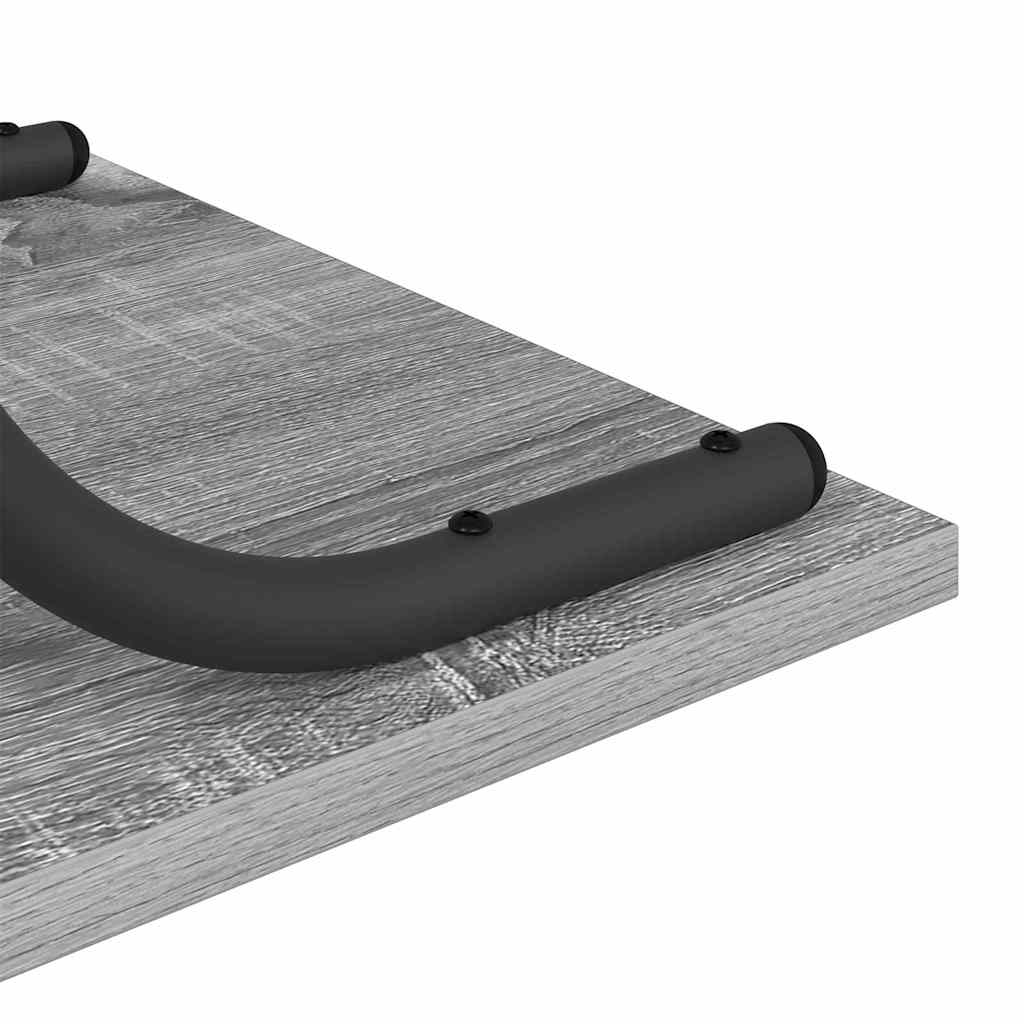 vidaXL Τραπέζι κονσόλας με ράφι Γκρι sonoma 101 x 35 x 80.5 εκ