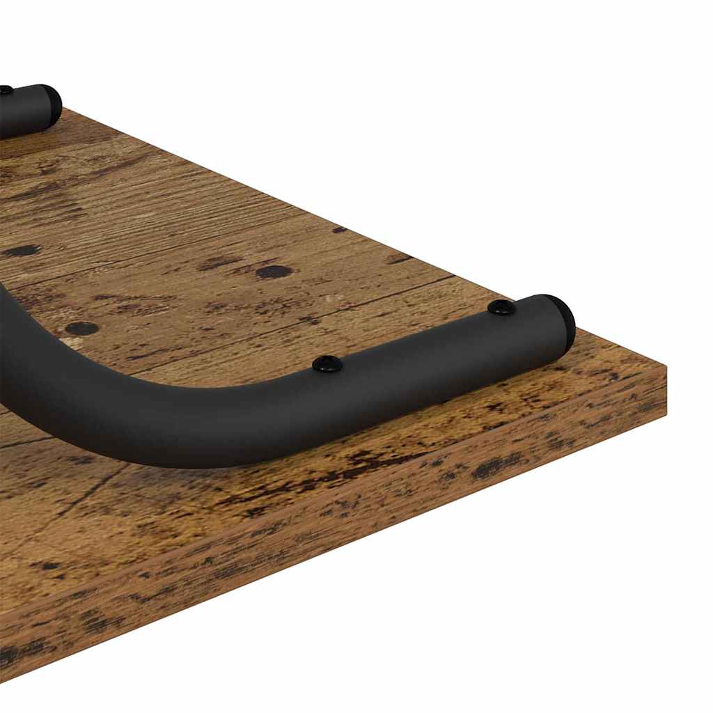 vidaXL Τραπέζι κονσόλας με ράφι Παλαιό ξύλο 101 x 35 x 80.5 εκ