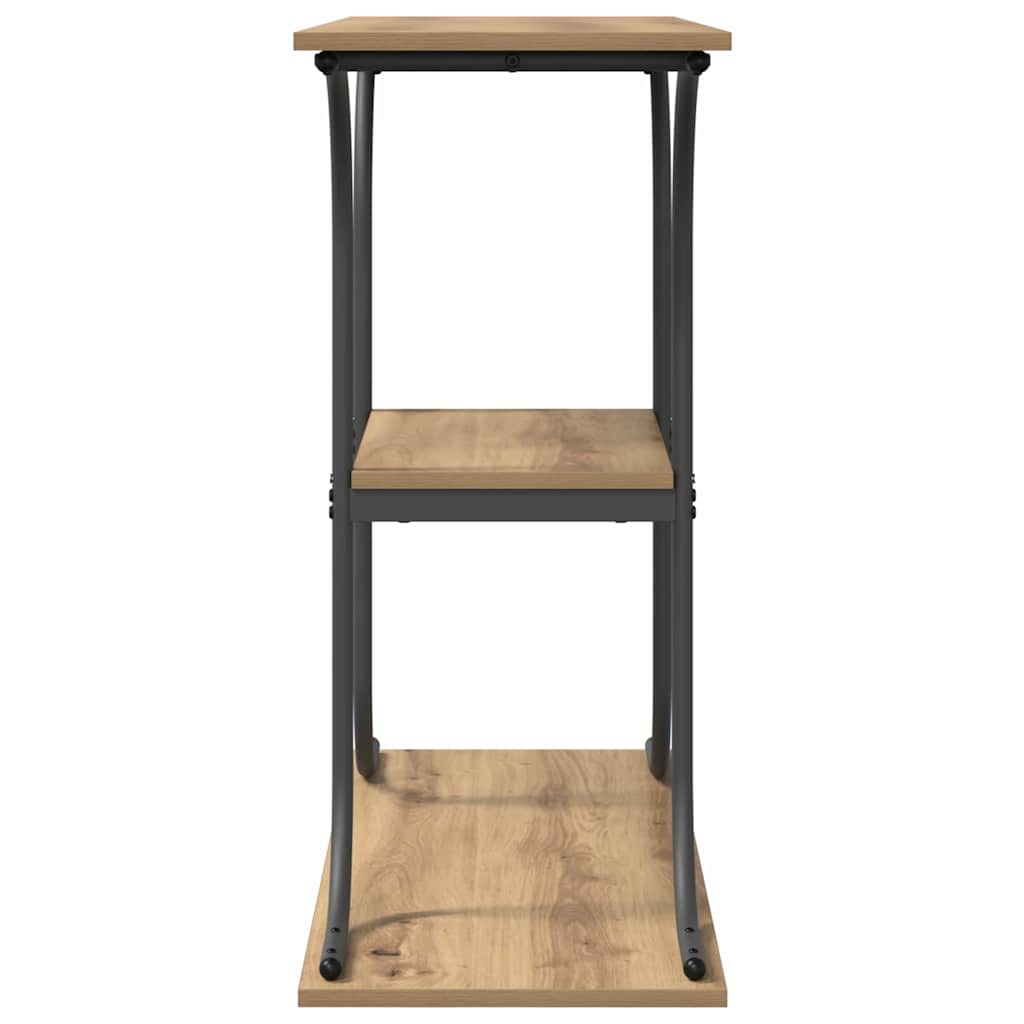 vidaXL Τραπέζι κονσόλας με ράφι artisan δρυς 101 x 35 x 80.5 εκ