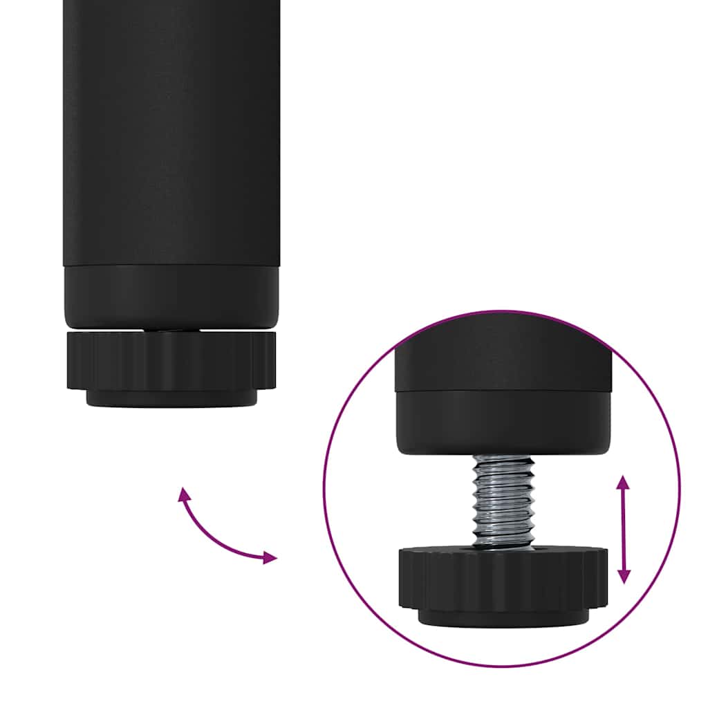 vidaXL Ράφι Ρούχων Μαύρο 60 x 53 x 155 εκ Ατσάλι