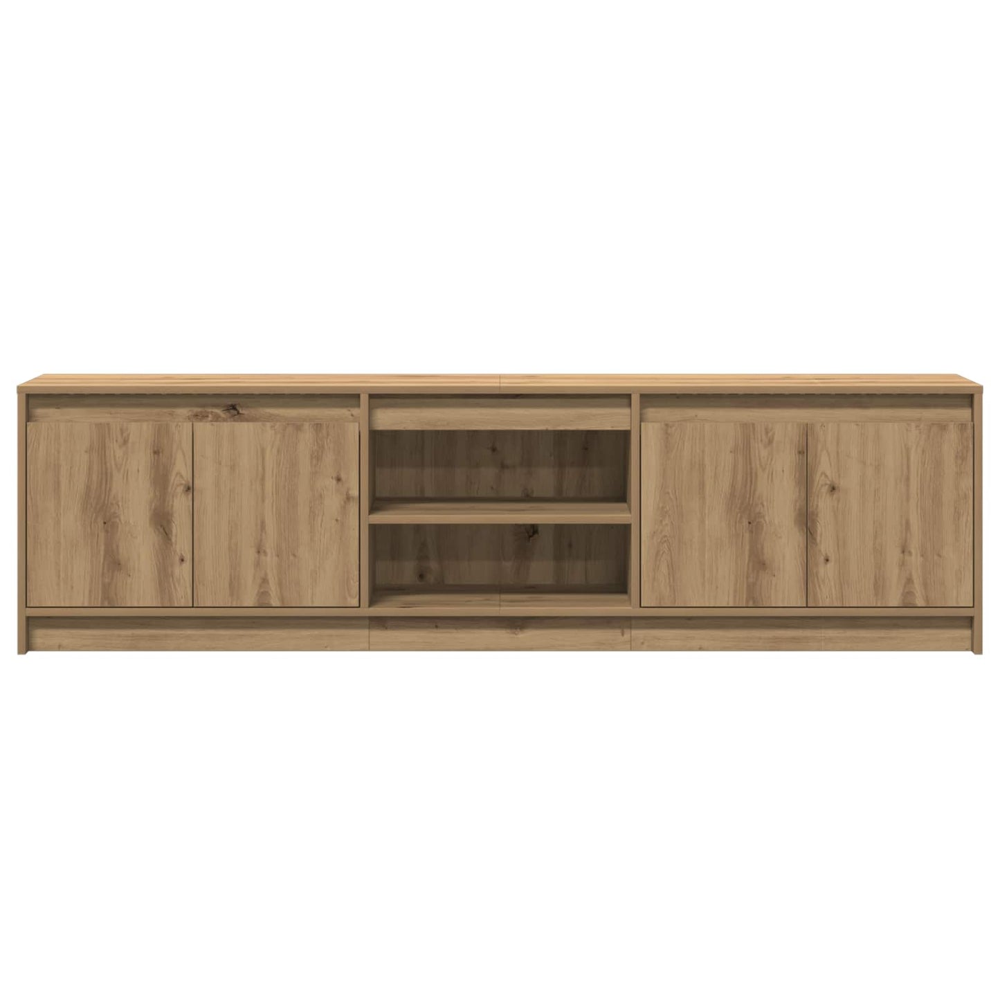 vidaXL Μονάδες TV 2 pcs Καφέ 180 x 34 x 50 εκ Επεξεργασμένο ξύλο
