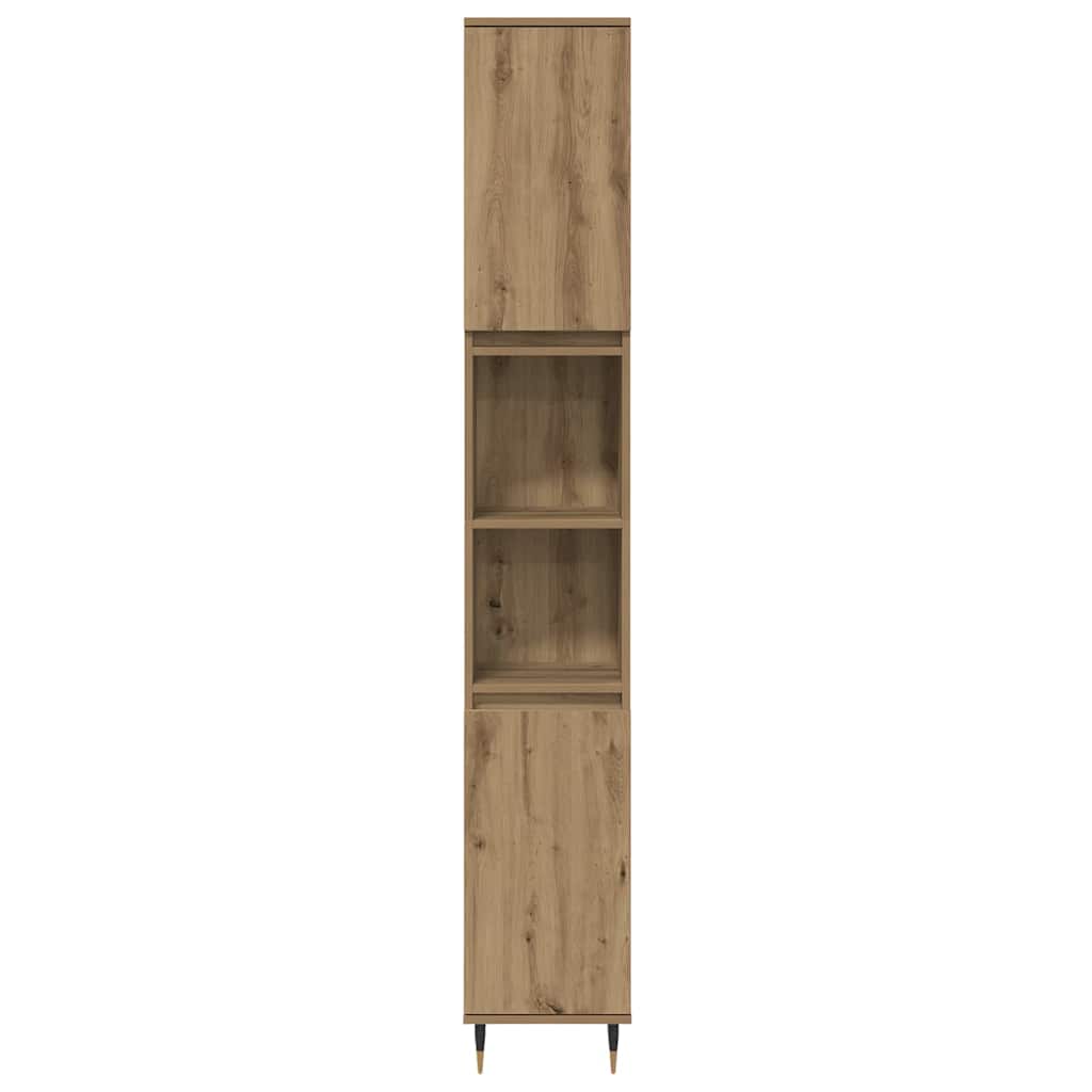 vidaXL Σετ Επίπλων Μπάνιου 3 τμχ. Artisan Oak 30 x 30 x 180 cm