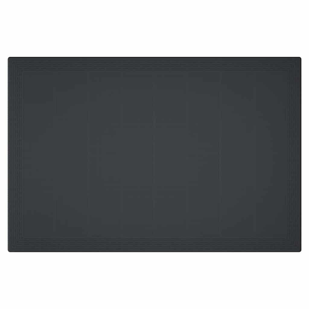 vidaXL Σετ Τραπεζαρίας Κήπου 7 pcs Ανθρακί PE Ρατάν