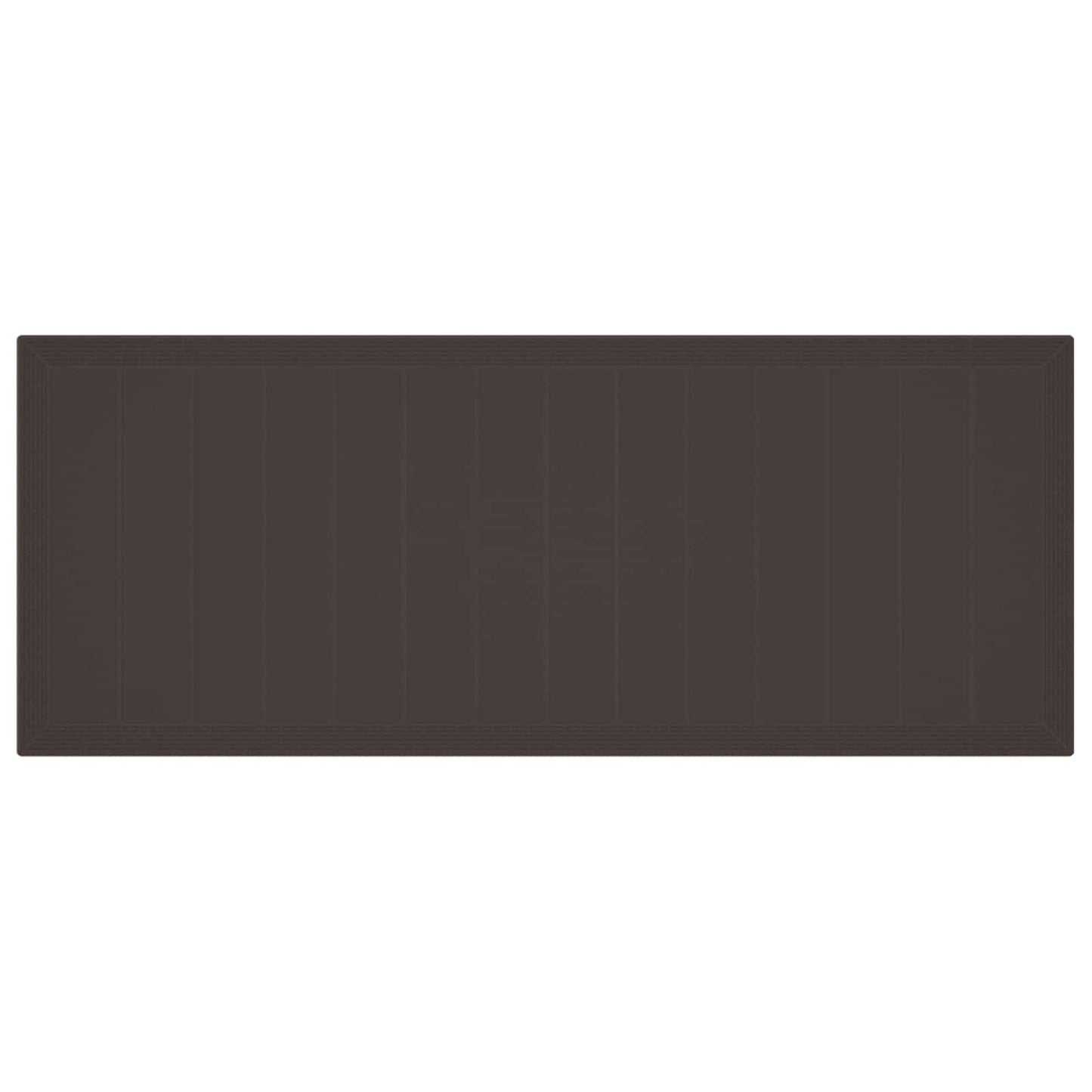 vidaXL Σέτ φαγητού για κήπο 9 pcs Καφέ Rattan Polt