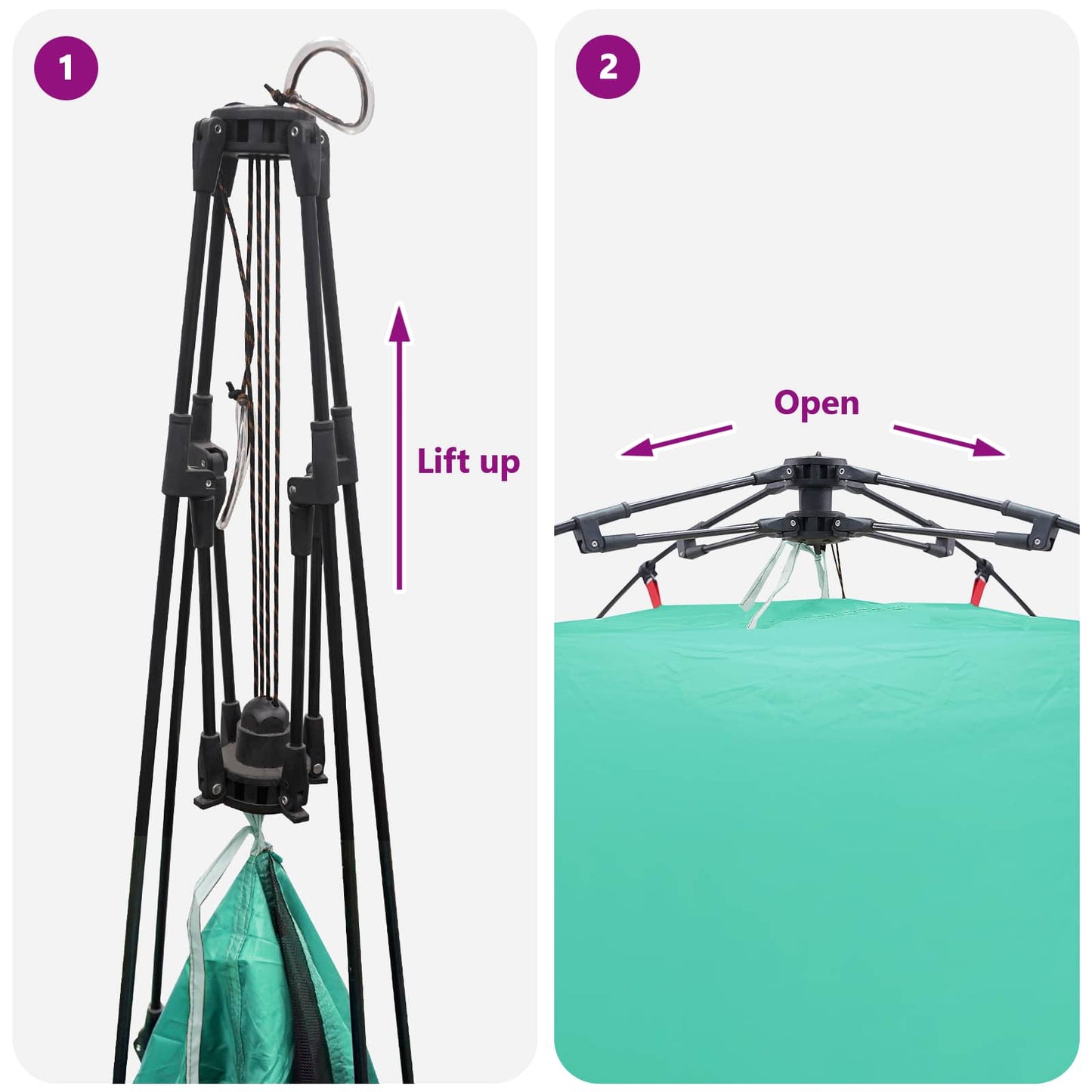 vidaXL Αυτόματη Τέντα με αποθήκευση Θαλασσί 260 x 260 x 197 εκ. Ατσάλι