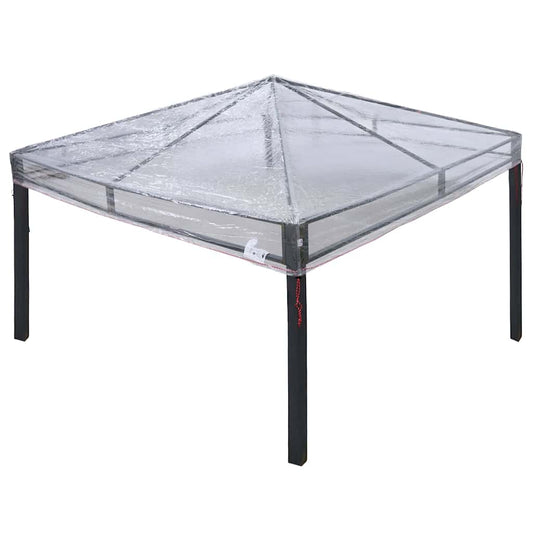 vidaXL Αντικατάσταση Κάλυψης Γκαζebo Διαφανές 300 x 300 x 26 εκ PVC