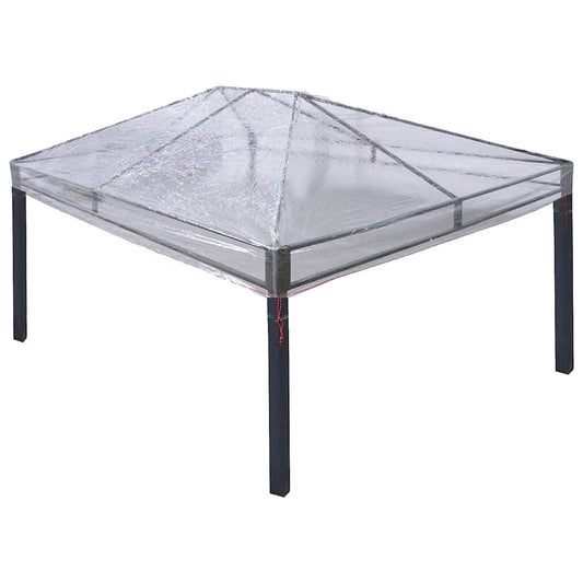 vidaXL Αντικατάσταση Κάλυψης Γκαζebo Διαφανές 400 x 300 x 32 εκ PVC