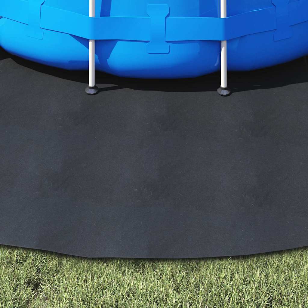 vidaXL Εδαφοκάλυψη Πισίνας Μαύρο Ø 306 εκ Μη Υφαμένο Ύφασμα