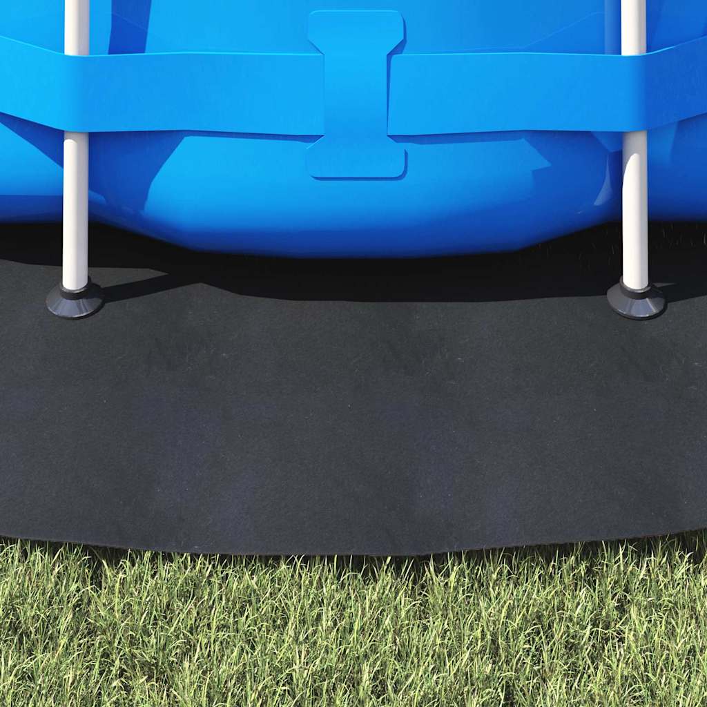 vidaXL Εδαφοκάλυψη Πισίνας Μαύρο Ø 366 εκ Μη Υφαμένο Ύφασμα