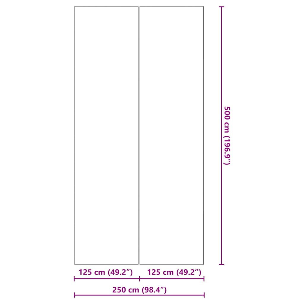 vidaXL Εδαφοκάλυψη Πισίνας Μαύρο 500 x 250 cm Μη Υφαμένο Ύφασμα