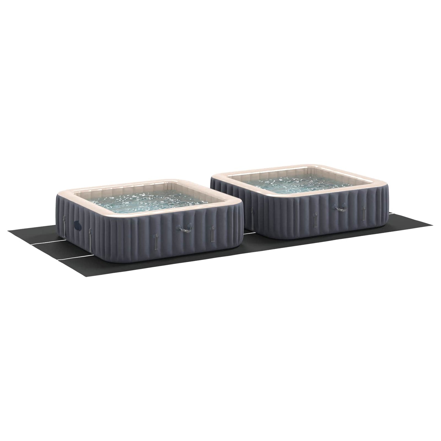 vidaXL Εδαφοκάλυψη Πισίνας Μαύρο 640 x 321 x 0,1 εκ Μη Υφαμένο Ύφασμα