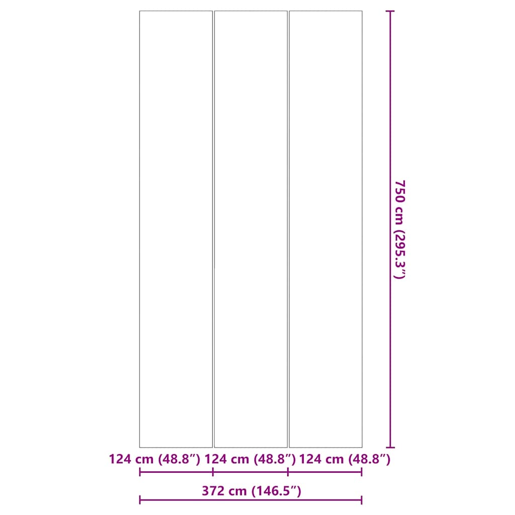 vidaXL Εδαφοκάλυψη Πισίνας Μαύρο 750 x 372 εκ Μη Υφαμένο Ύφασμα