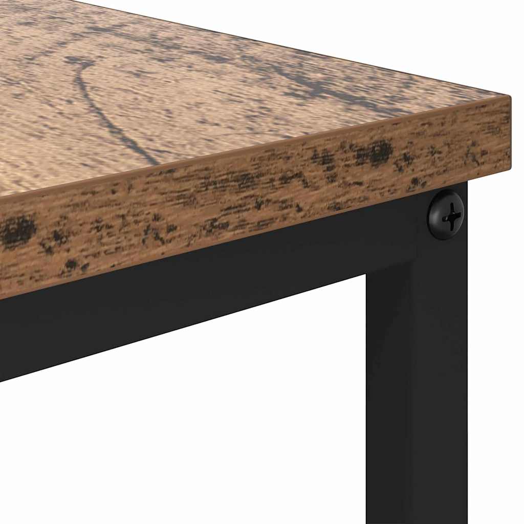vidaXL Τραπεζάκι σαλονιού with Drawer Παλαιό ξύλο 100 x 51 x 45 cm