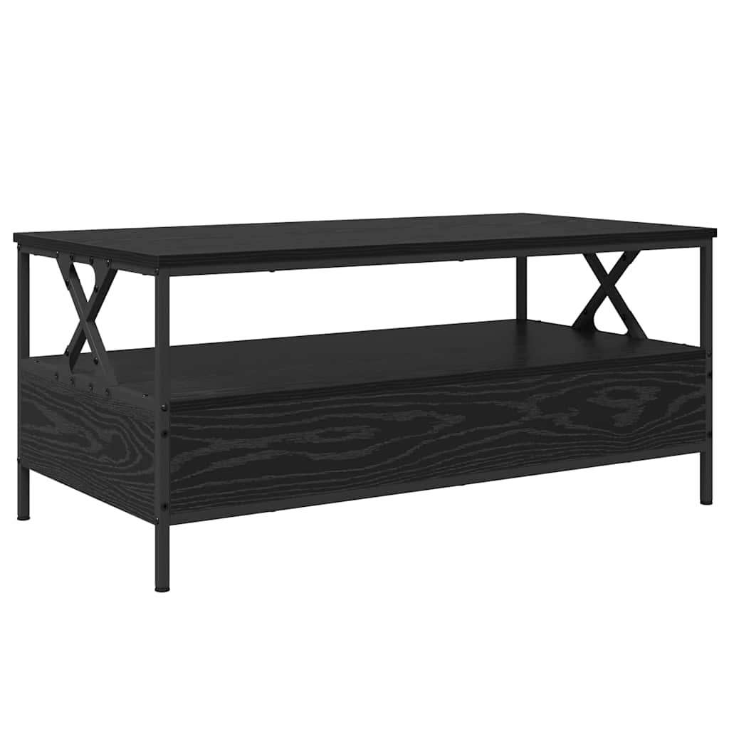 vidaXL Τραπεζάκι σαλονιού with Drawer Μαύρη δρυς 100 x 51 x 45 cm