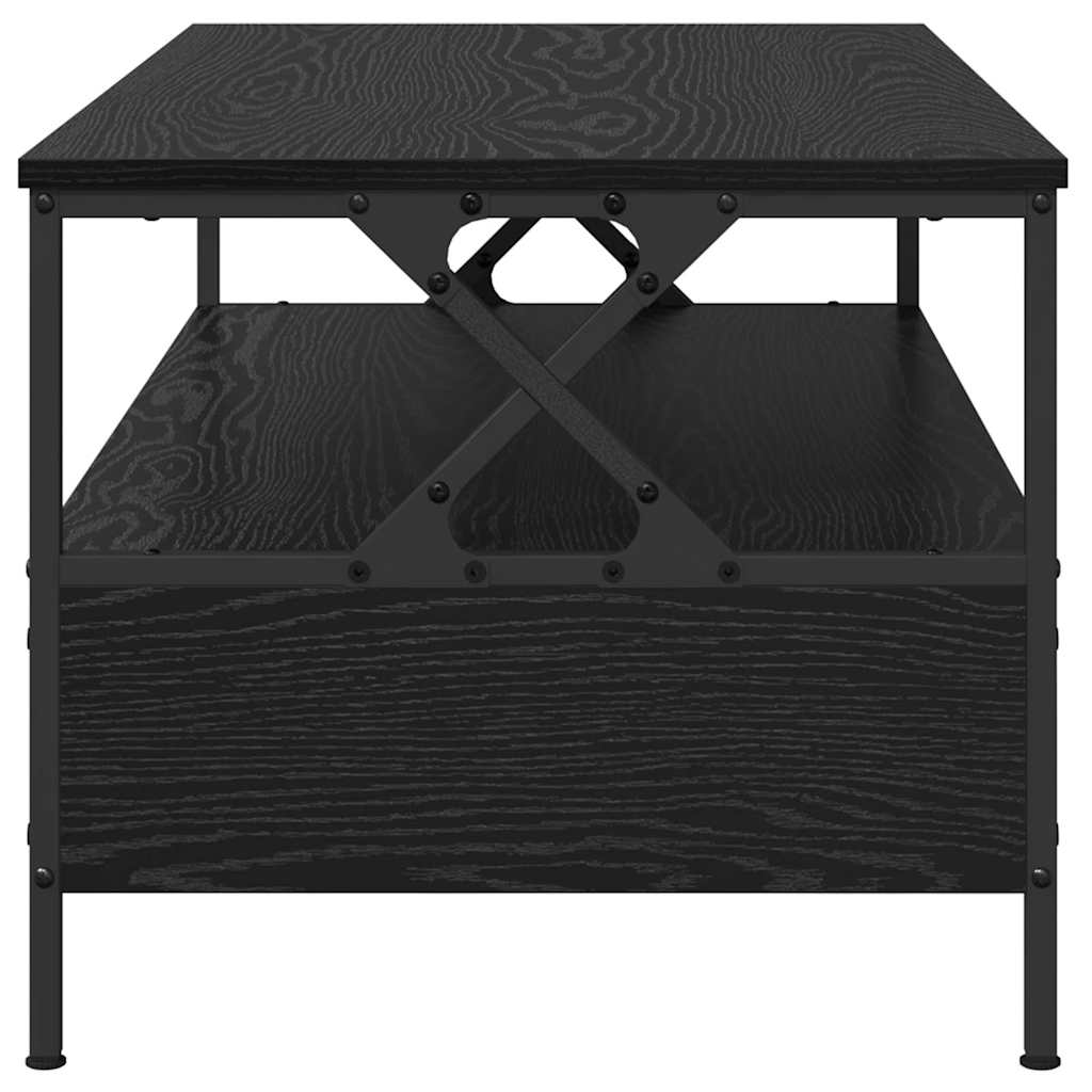 vidaXL Τραπεζάκι σαλονιού with Drawer Μαύρη δρυς 100 x 51 x 45 cm
